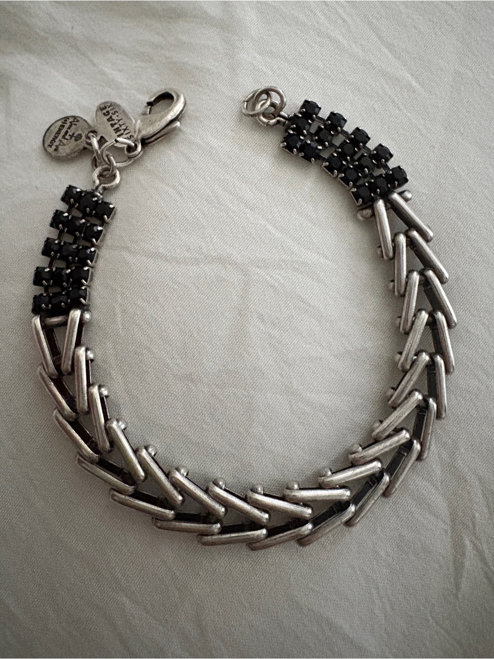 Alex & Ani Vintage 66 Spark of Revelry Flapper Bracelet Silver